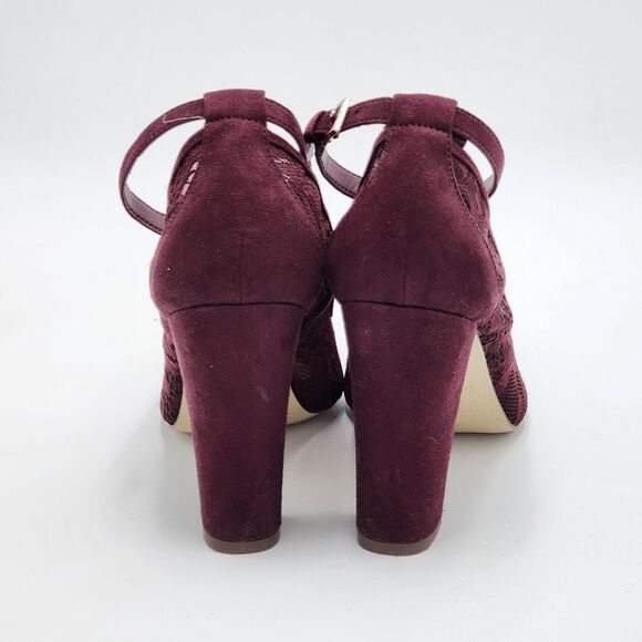 Call It Spring Ivana Lace Ankle Strap Heels Size 8.5 - Picture 7 of 10